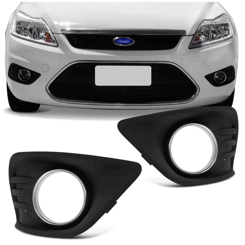 Grade Moldura Farol Milha Focus 2008 2009 2010 2011 2012 Preto Com Furo Menor preço em Grade Moldura Farol Milha Focus 2008 2009 2010 2011 2012 Preto Com Furo