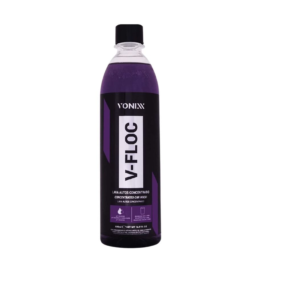 V-Floc Shampoo Neutro Lava Autos Super Concentrado 500Ml Vonixx Menor preço em V-Floc Shampoo Neutro Lava Autos Super Concentrado 500Ml Vonixx