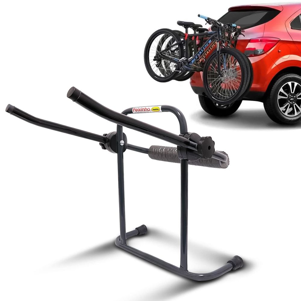 Suporte Transbike Bicicleta Peixinho Carbike Classic G3 Porta-Malas Universal Grafite 3 Bikes Menor preço em Suporte Transbike Bicicleta Peixinho Carbike Classic G3 Porta-Malas Universal Grafite 3 Bikes