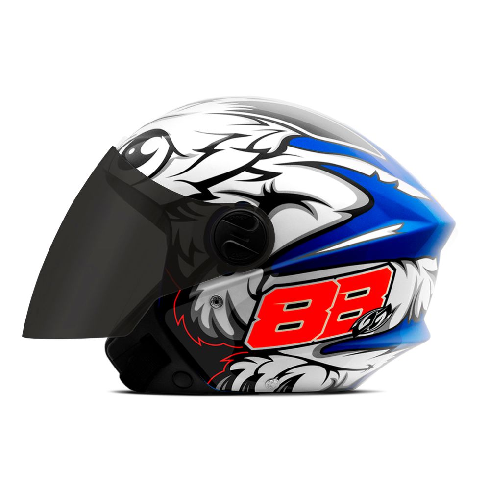 Capacete Aberto New Liberty 3 Gp 88 Pro Tork Brilhante Viseira Fumê é ruim? Capacete Aberto New Liberty 3 Gp 88 Pro Tork Brilhante Viseira Fumê é boa?