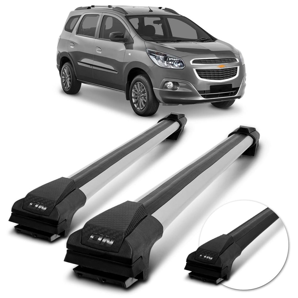 Rack de Teto Travessa Slim Spin 2012 A 2022 Preto Prata 45Kg Menor preço em Rack de Teto Travessa Slim Spin 2012 A 2022 Preto Prata 45Kg