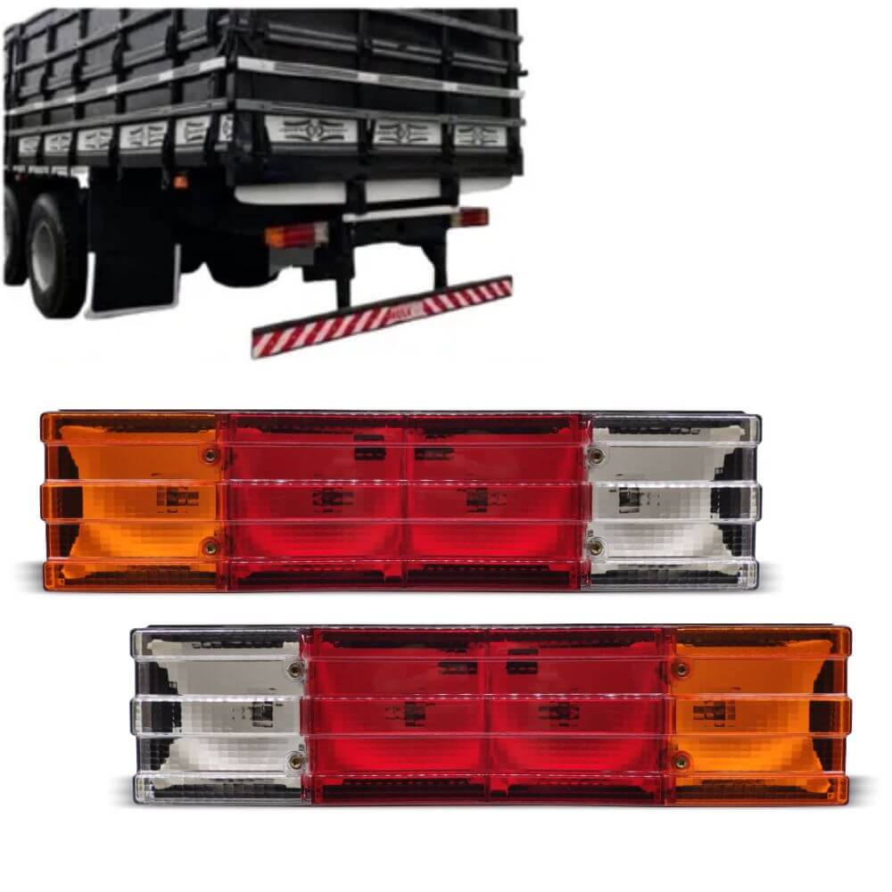 Par Lanterna Traseira Caminhão Mercedes Benz Com Vigia Menor preço em Par Lanterna Traseira Caminhão Mercedes Benz Com Vigia