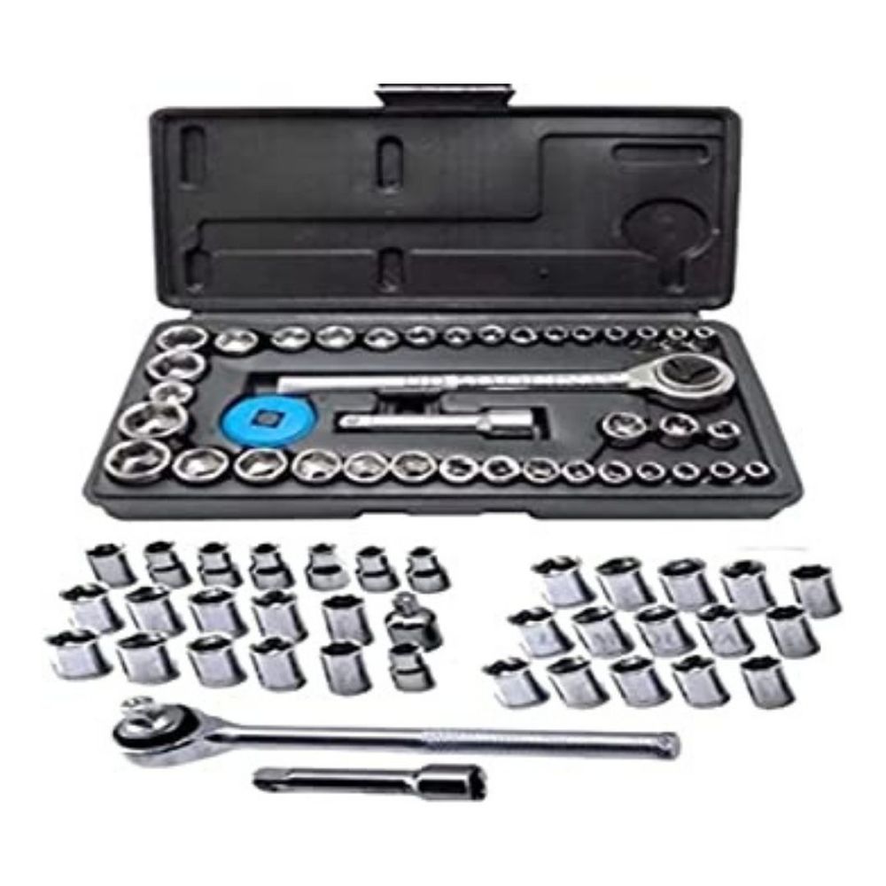 Jogo de Soquetes Sextavado 1/4" e 3/8" 40pçs 5131 Titanium - Outlet Menor preço em Jogo de Soquetes Sextavado 1/4" e 3/8" 40pçs 5131 Titanium - Outlet