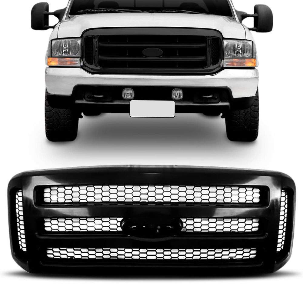 Grade Dianteira Radiador Ford F250 2006 2007 2008 2009 2010 2011 Preto Menor preço em Grade Dianteira Radiador Ford F250 2006 2007 2008 2009 2010 2011 Preto