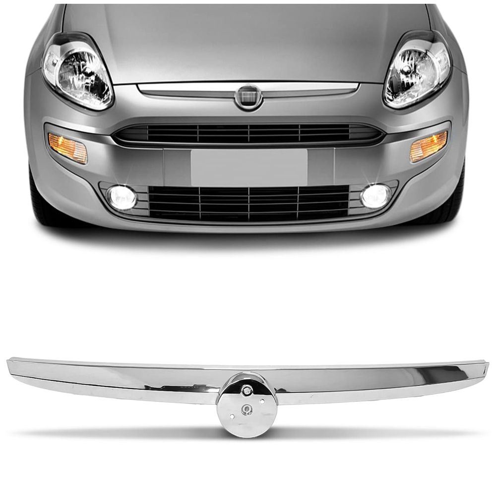 Friso Grade Dianteira Radiador Punto 2013 2014 2015 2016 2017 2018 2019 Cromado Espaço para Emblema Menor preço em Friso Grade Dianteira Radiador Punto 2013 2014 2015 2016 2017 2018 2019 Cromado Espaço para Emblema