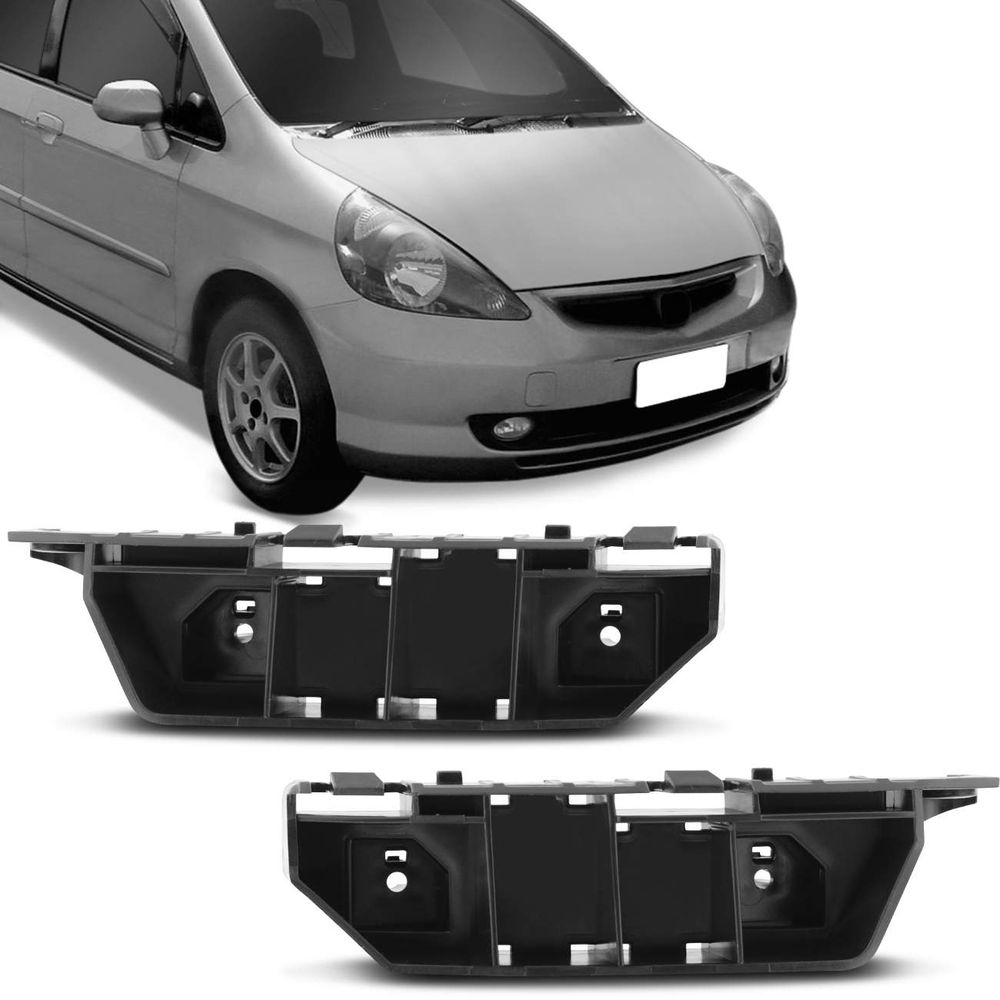 Guia Suporte Para-Choque Dianteiro Fit 2003 2004 2005 2006 2007 2008 Preta Menor preço em Guia Suporte Para-Choque Dianteiro Fit 2003 2004 2005 2006 2007 2008 Preta
