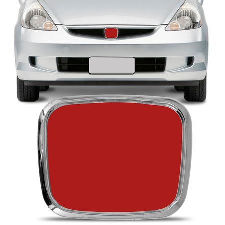 Emblema-Grade-Dianteira-Civic-2004-2005-2006-Fit-2004-2005-2006-2007-2008-Cromado-e-Vermelho-connectparts--1-
