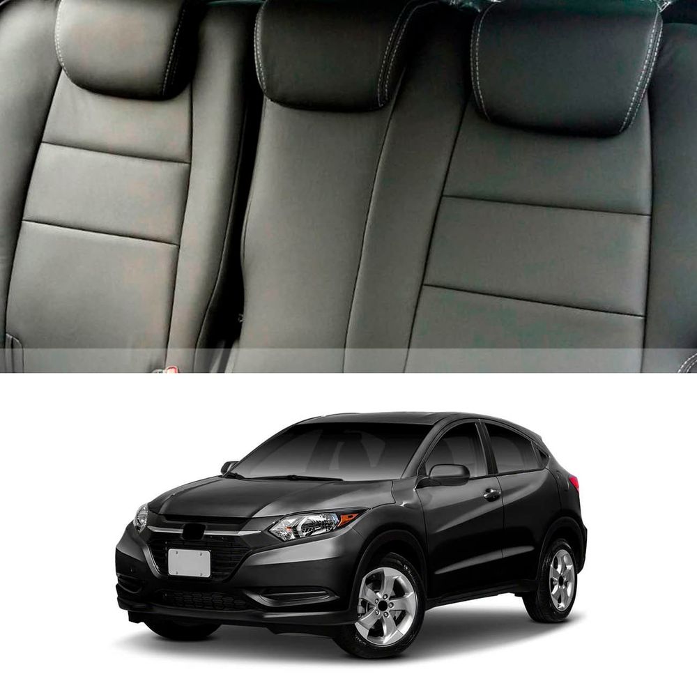 Jogo Capa Banco Revestimento Porta HRV 15 A 18 Preto Em Couro Assento Encosto Bipartidos 17 Peças Menor preço em Jogo Capa Banco Revestimento Porta HRV 15 A 18 Preto Em Couro Assento Encosto Bipartidos 17 Peças