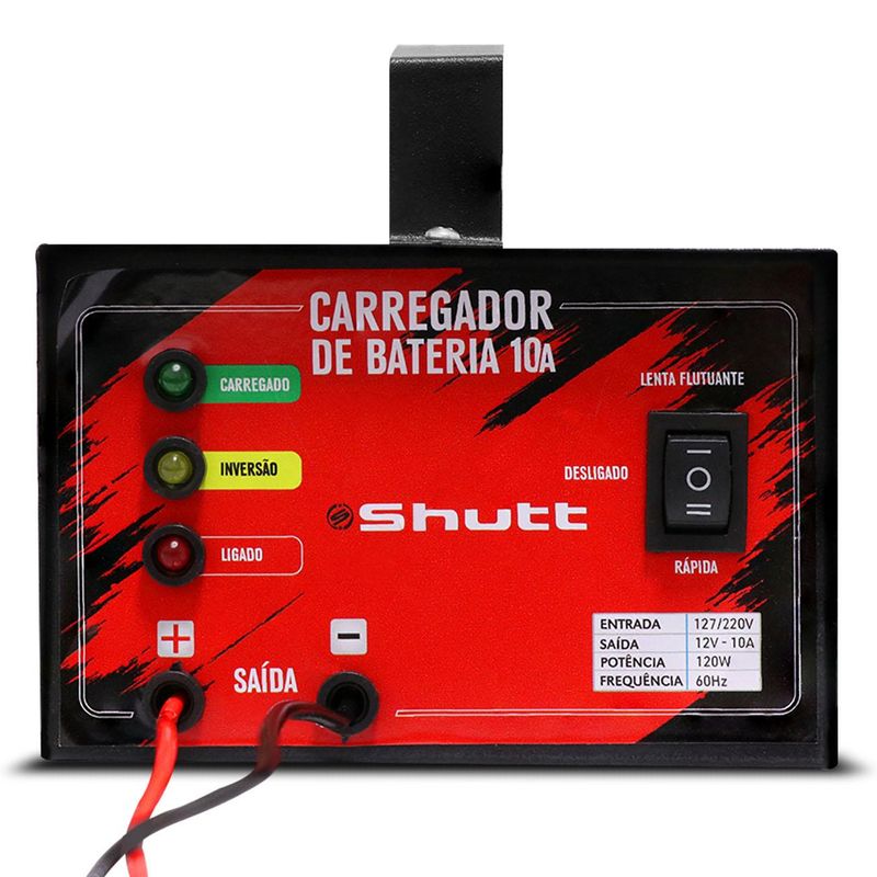 Carregador Bateria Automotivo 12V 10A Bivolt - Connect Parts