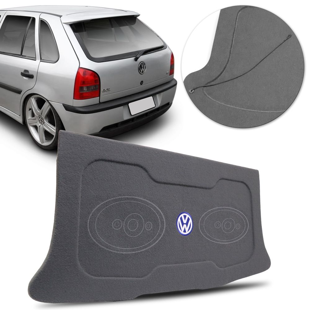 Tampão Porta Malas Gol G2 Bola G3 96 A 2005 Carpete Cinza Furos Falante 6x9 Bagagito + Cordinha Menor preço em Tampão Porta Malas Gol G2 Bola G3 96 A 2005 Carpete Cinza Furos Falante 6x9 Bagagito + Cordinha
