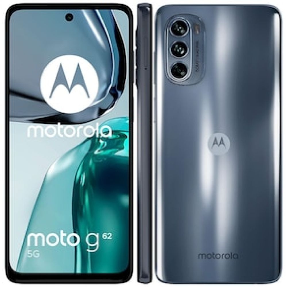 Smartphone Motorola Moto G62 5G Grafite 128GB, 4GB RAM, Tela de 6.5”, Câmera Traseira Tripla, Android 12 e Processador Octa-Core Menor preço em Smartphone Motorola Moto G62 5G Grafite 128GB, 4GB RAM, Tela de 6.5”, Câmera Traseira Tripla, Android 12 e Processador Octa-Core