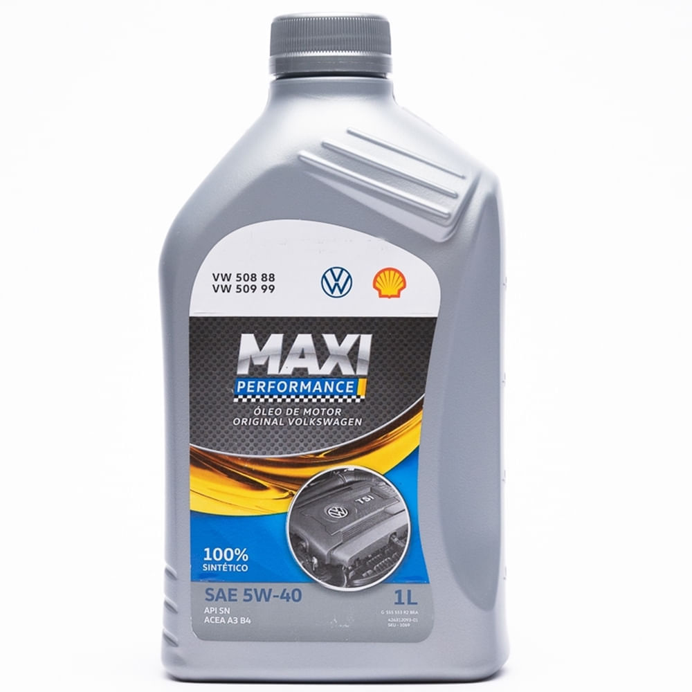 Óleo Lubrificante do Motor Original Volkswagen SAE 5W40 Maxi Performance 100% Sintético 1L Menor preço em Óleo Lubrificante do Motor Original Volkswagen SAE 5W40 Maxi Performance 100% Sintético 1L