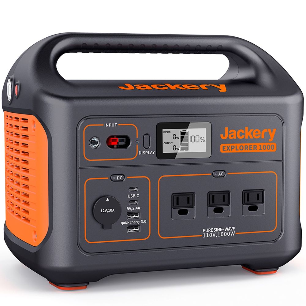 Gerador de Energia Portátil Solar Jackery Explorer 1000, 110V 1000W Menor preço em Gerador de Energia Portátil Solar Jackery Explorer 1000, 110V 1000W