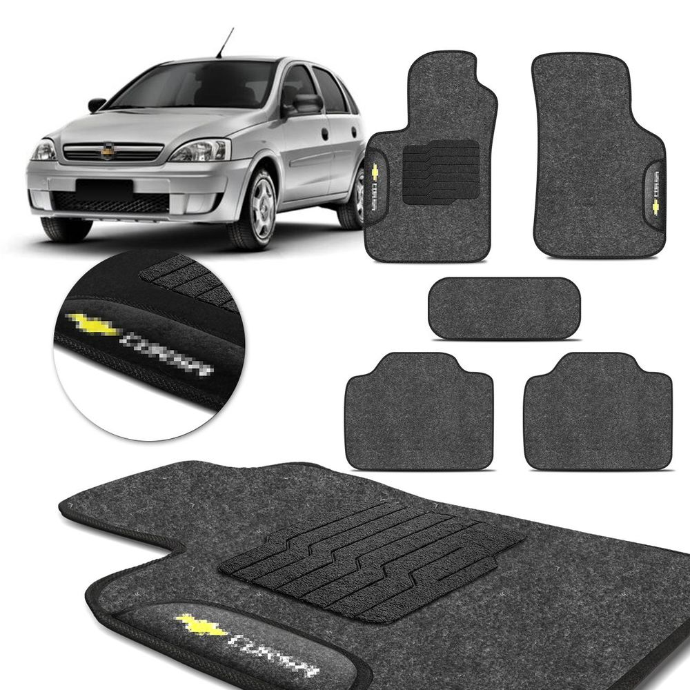 Jogo Tapete Carpete Corsa 2003 a 2016 Logo Bordada 5 Peças Menor preço em Jogo Tapete Carpete Corsa 2003 a 2016 Logo Bordada 5 Peças