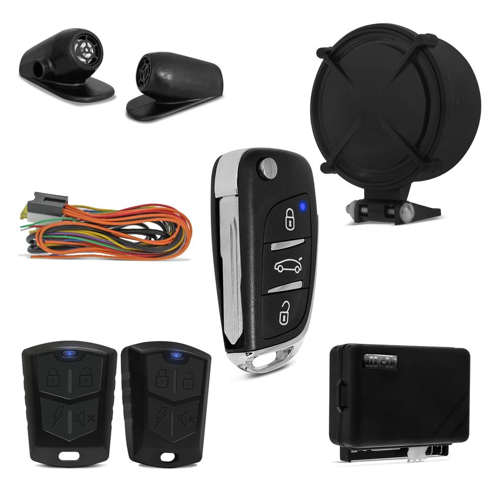 Alarme Automotivo Look Out AL-20XR TXC Universal Funções Pânico Rearme Automático Antifurto completo Menor preço em Alarme Automotivo Look Out AL-20XR TXC Universal Funções Pânico Rearme Automático Antifurto completo