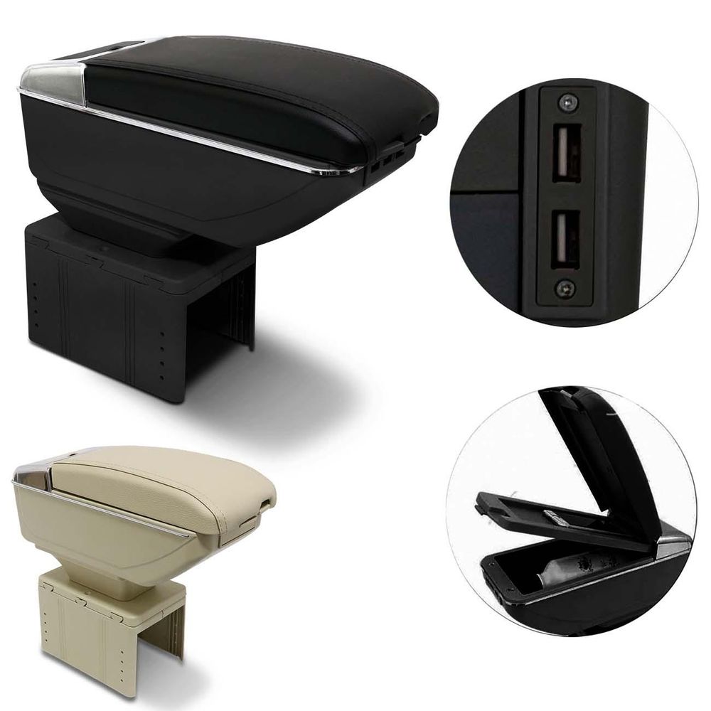 Encosto Apoio de Braço Universal 7 USB Preto e Cromado Retrátil Porta Objetos Menor preço em Encosto Apoio de Braço Universal 7 USB Preto e Cromado Retrátil Porta Objetos