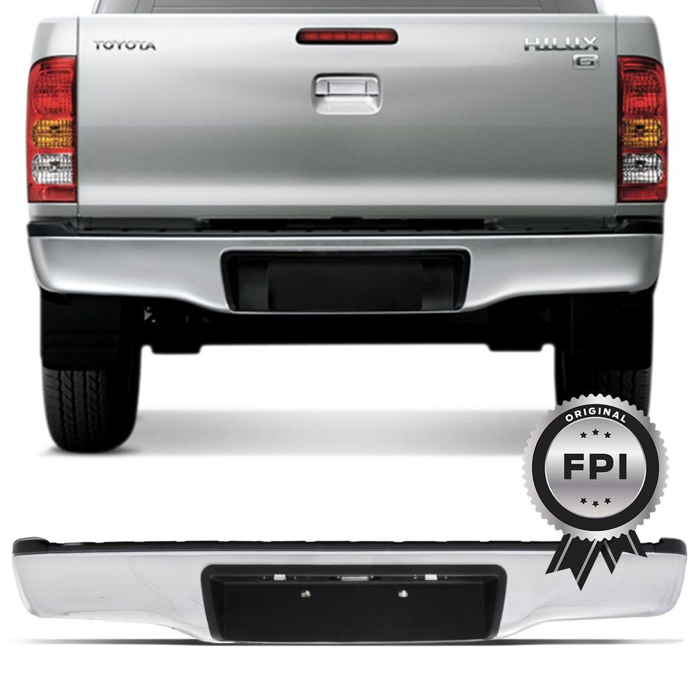 Parachoque Traseiro Hilux SR SRV 2005 2006 2007 2008 2009 2010 2011 2012 2013 2014 2015 Cromado Menor preço em Parachoque Traseiro Hilux SR SRV 2005 2006 2007 2008 2009 2010 2011 2012 2013 2014 2015 Cromado