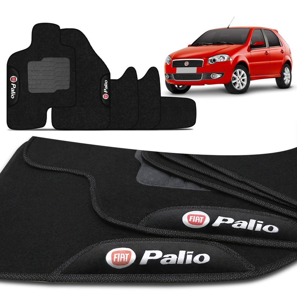 Jogo de Tapetes Carpete Palio 2008 2009 2010 2011 2012 Preto com Grafia e Emblema Bordados 5 Peças Menor preço em Jogo de Tapetes Carpete Palio 2008 2009 2010 2011 2012 Preto com Grafia e Emblema Bordados 5 Peças