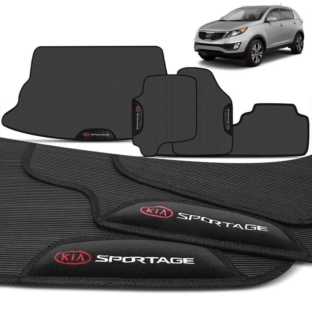 Kit Jogo Tapetes Borracha Sportage 2010 2011 3 Peças + Tapete Porta Malas é ruim? Kit Jogo Tapetes Borracha Sportage 2010 2011 3 Peças + Tapete Porta Malas é boa?