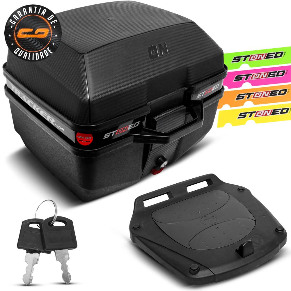 Baú Bauleto Tracker Usa Stoned 35 Litros 5 Kg Universal + Kit de Fixação é boa?