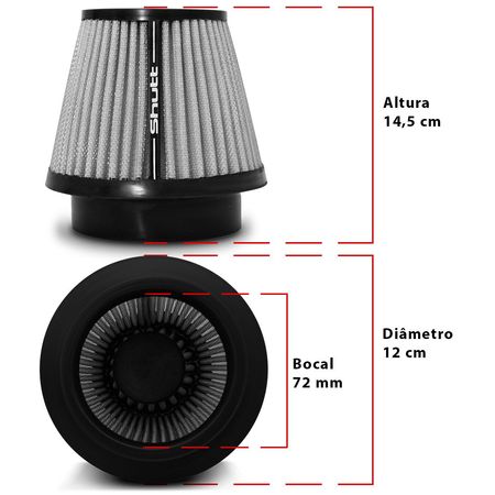 filtro-de-ar-esportivo-duplo-fluxo-alto-72mm-conico-lavavel-shutt-base-borracha-potencia-tuning-connectparts--3-