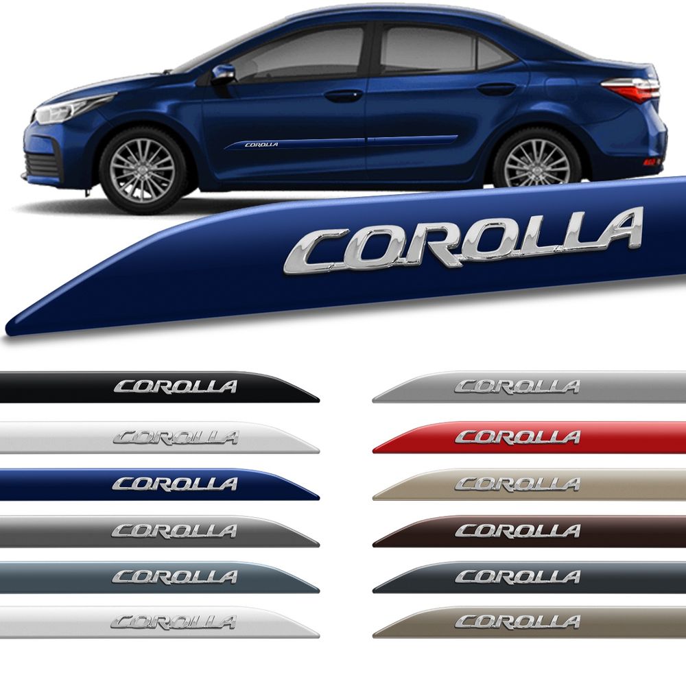 Jogo De Friso Lateral Corolla 2008 a 2023 Cor Original Facão Alto Relevo Cromado Menor preço em Jogo De Friso Lateral Corolla 2008 a 2023 Cor Original Facão Alto Relevo Cromado