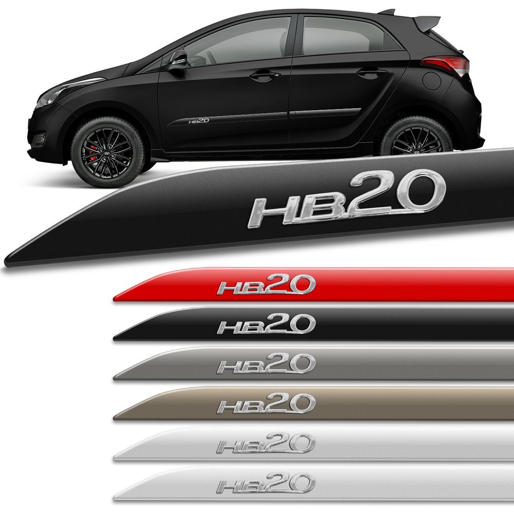 Jogo de Friso Lateral HB20 2012 a 2023 Cor Original Facão Alto Relevo Menor preço em Jogo de Friso Lateral HB20 2012 a 2023 Cor Original Facão Alto Relevo