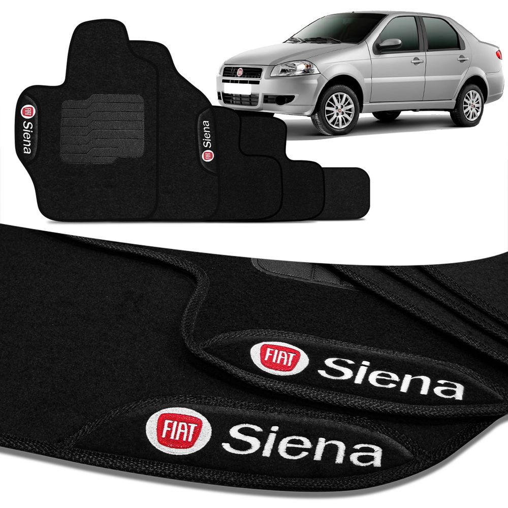 Jogo Tapete Carpete Siena G4 2005 a 2011 Grand Siena 2012 a 2020 Logo Bordada 5 Peças Menor preço em Jogo Tapete Carpete Siena G4 2005 a 2011 Grand Siena 2012 a 2020 Logo Bordada 5 Peças