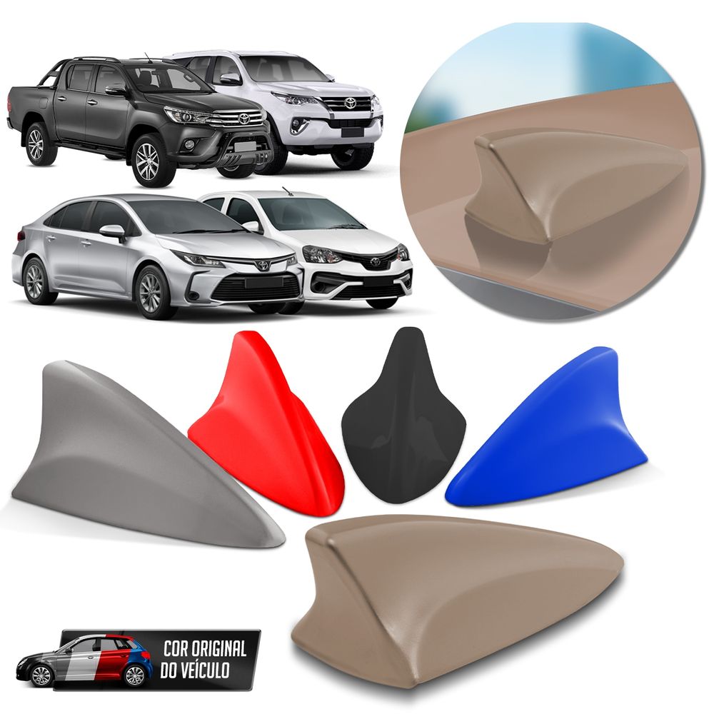 Antena Tubarão Shark Cor Original Toyota Com Circuito AM FM Menor preço em Antena Tubarão Shark Cor Original Toyota Com Circuito AM FM