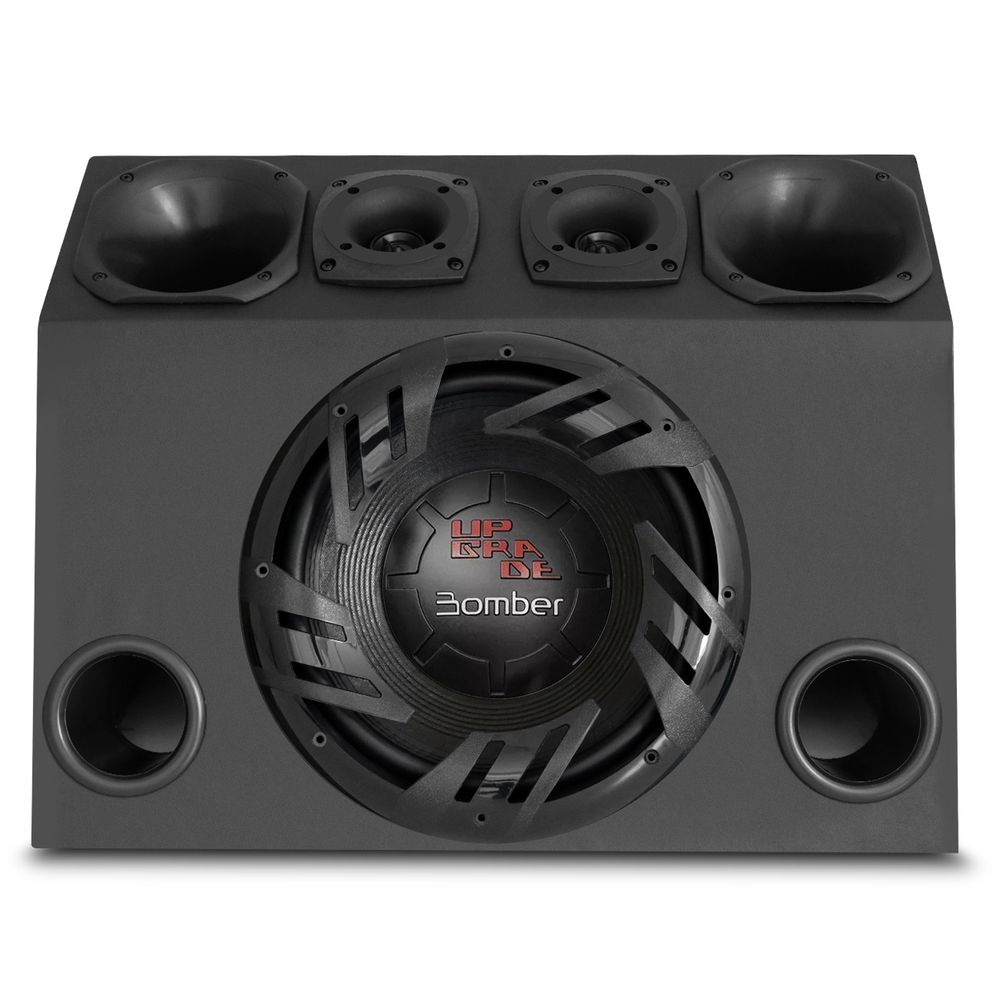 Caixa Trio Completa 830W RMS Subwoofer Bomber Upgrade 12" + Driver + Super Tweeter + Corneta Menor preço em Caixa Trio Completa 830W RMS Subwoofer Bomber Upgrade 12" + Driver + Super Tweeter + Corneta