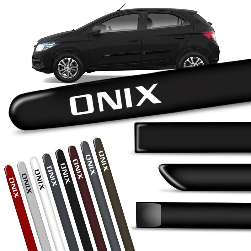 Jogo Friso Lateral Onix 2012 a 2019 Grafia - Connect Parts