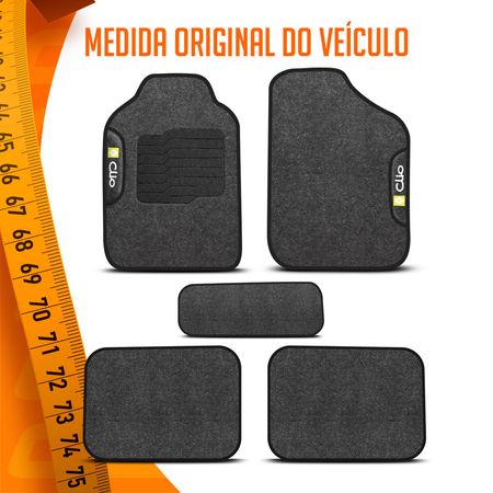 Jogo-de-Tapetes-Carpete-Clio-2013-a-2015-Preto-Grafite-Cinza-Logo-Bordado-Concept-3D-5-Pecas-connectparts--3-