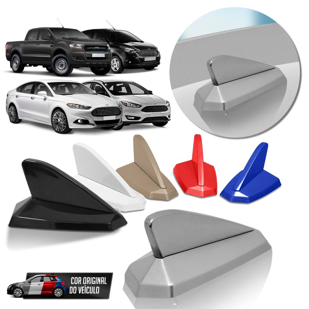 Antena Automotiva Tubarão Shark Decorativa Cor Original Ford Menor preço em Antena Automotiva Tubarão Shark Decorativa Cor Original Ford