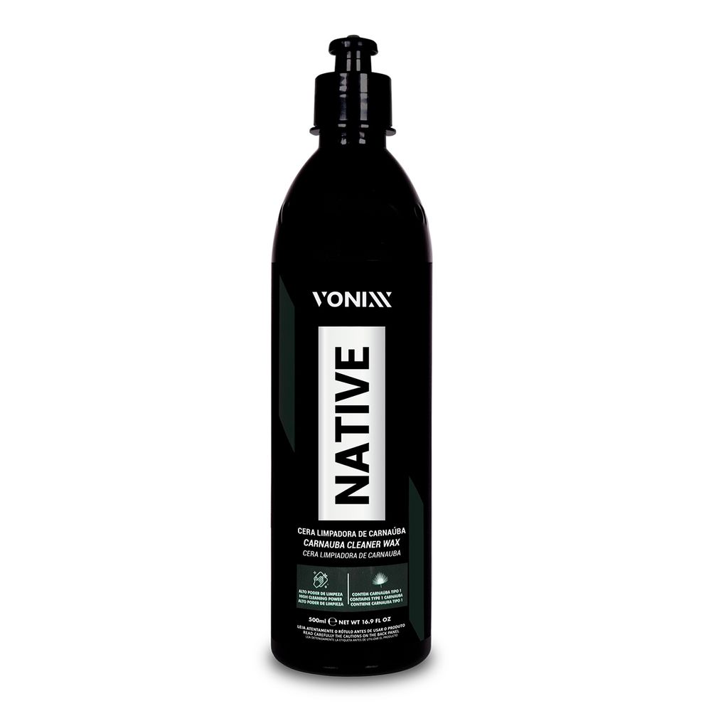 Cera Automotiva Native Cleaner Wax Carnaúba 500ml Vonixx Menor preço em Cera Automotiva Native Cleaner Wax Carnaúba 500ml Vonixx
