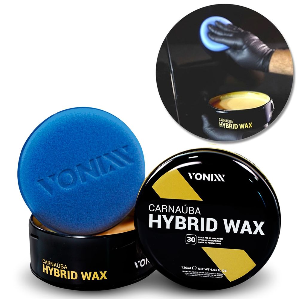 Cera Automotiva Hybrid Wax Carnaúba 120ml Vonixx Menor preço em Cera Automotiva Hybrid Wax Carnaúba 120ml Vonixx