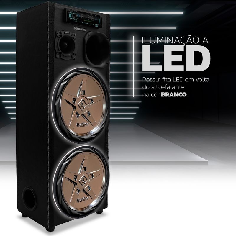 Caixa Trio Bob Esponja 390W Subwoofer Magnum - Connect Parts