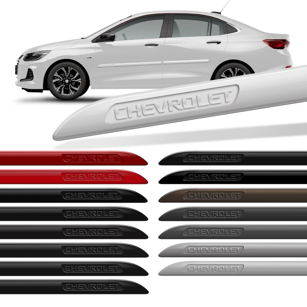 Jogo de Friso Lateral Chevrolet Baixo Relevo Facão Cor Original Menor preço em Jogo de Friso Lateral Chevrolet Baixo Relevo Facão Cor Original