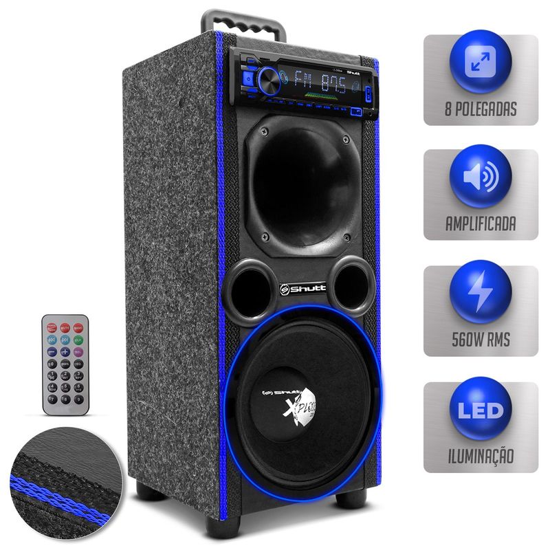 Caixa Bob Residencial Vertical 4 De 6x9 Bluetooth Taramps