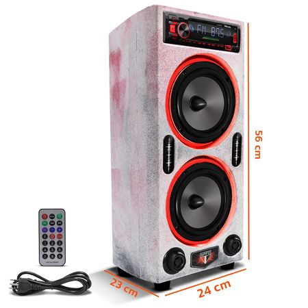 Caixa de Som Brahma 6” 500W RMS Led Neon - Connect Parts