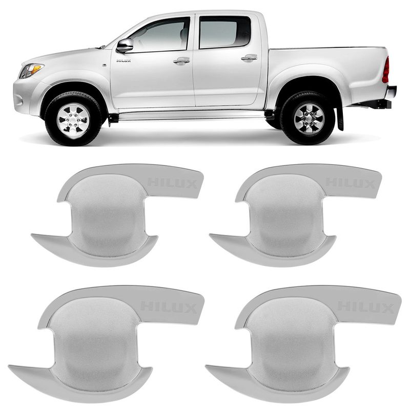 Aplique Concha Maçaneta Hilux Sr Srv Cromado Connect Parts