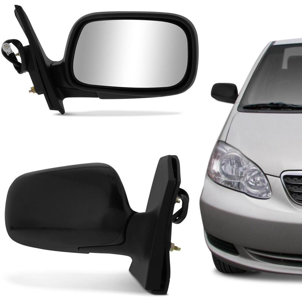 Retrovisor Elétrico Corolla Fielder 2003 2004 2005 2006 2007 Preto Menor preço em Retrovisor Elétrico Corolla Fielder 2003 2004 2005 2006 2007 Preto