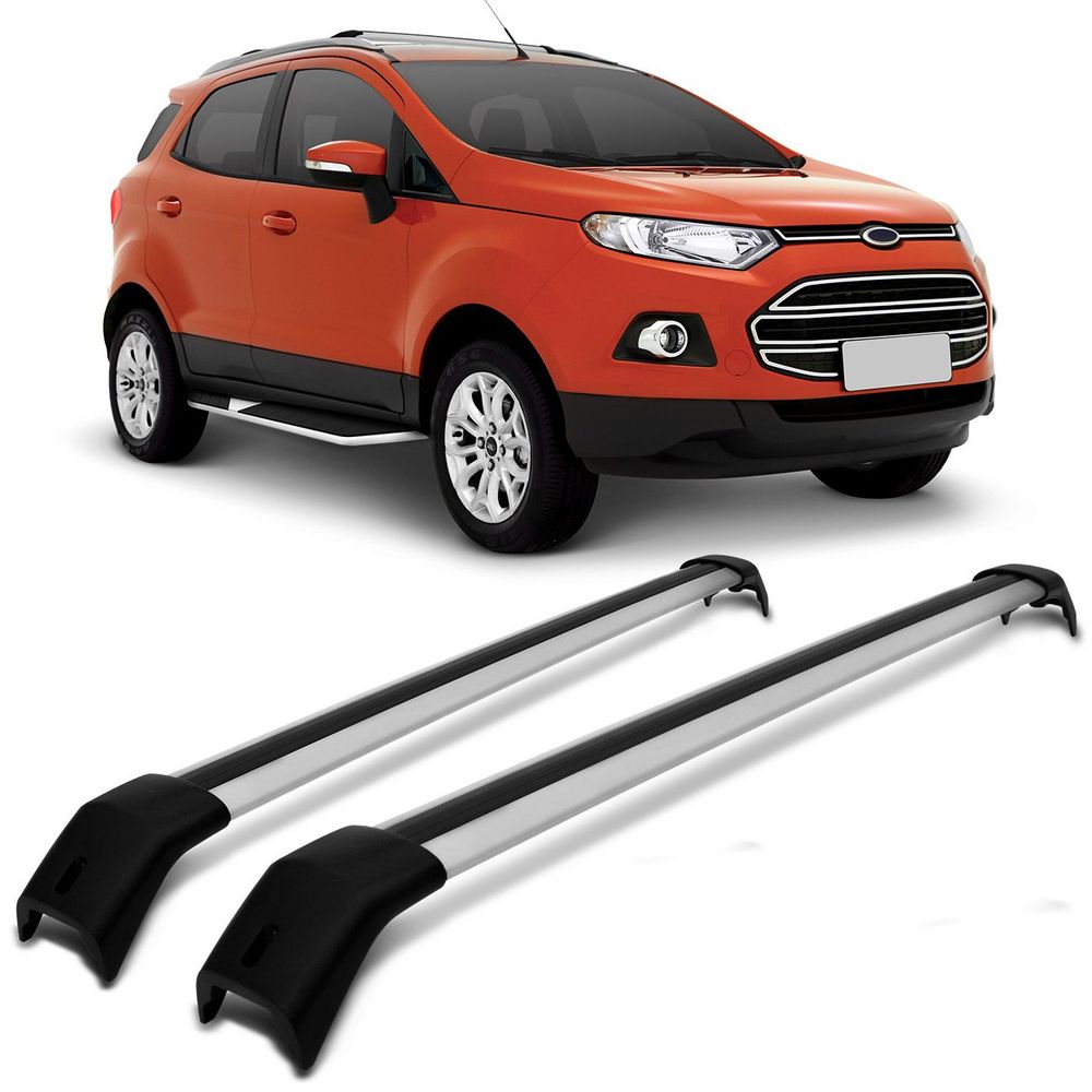 Rack de Teto Travessa Ecosport 2013 a 2019 Prata Suporta 45KG Projecar Menor preço em Rack de Teto Travessa Ecosport 2013 a 2019 Prata Suporta 45KG Projecar