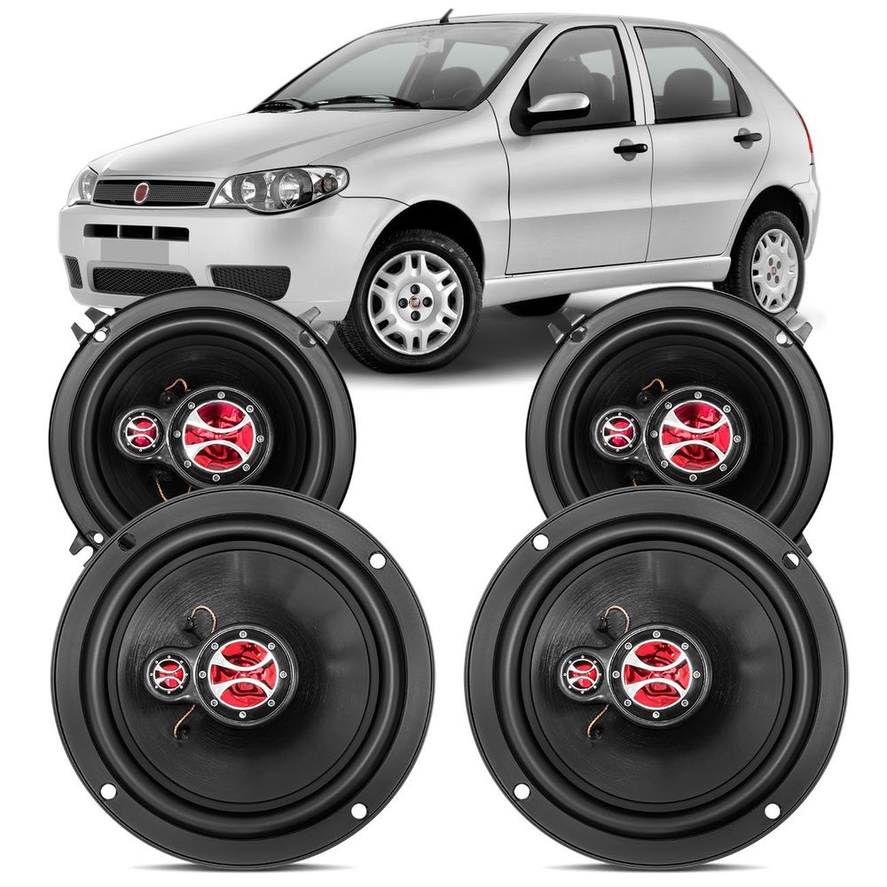 Kit Alto Falante Palio G2 G3 Weekend G2 G3 2001 A 2013 5" 6" 200W RMS 4 Ohms Triaxial Foxer KF.030 Menor preço em Kit Alto Falante Palio G2 G3 Weekend G2 G3 2001 A 2013 5" 6" 200W RMS 4 Ohms Triaxial Foxer KF.030