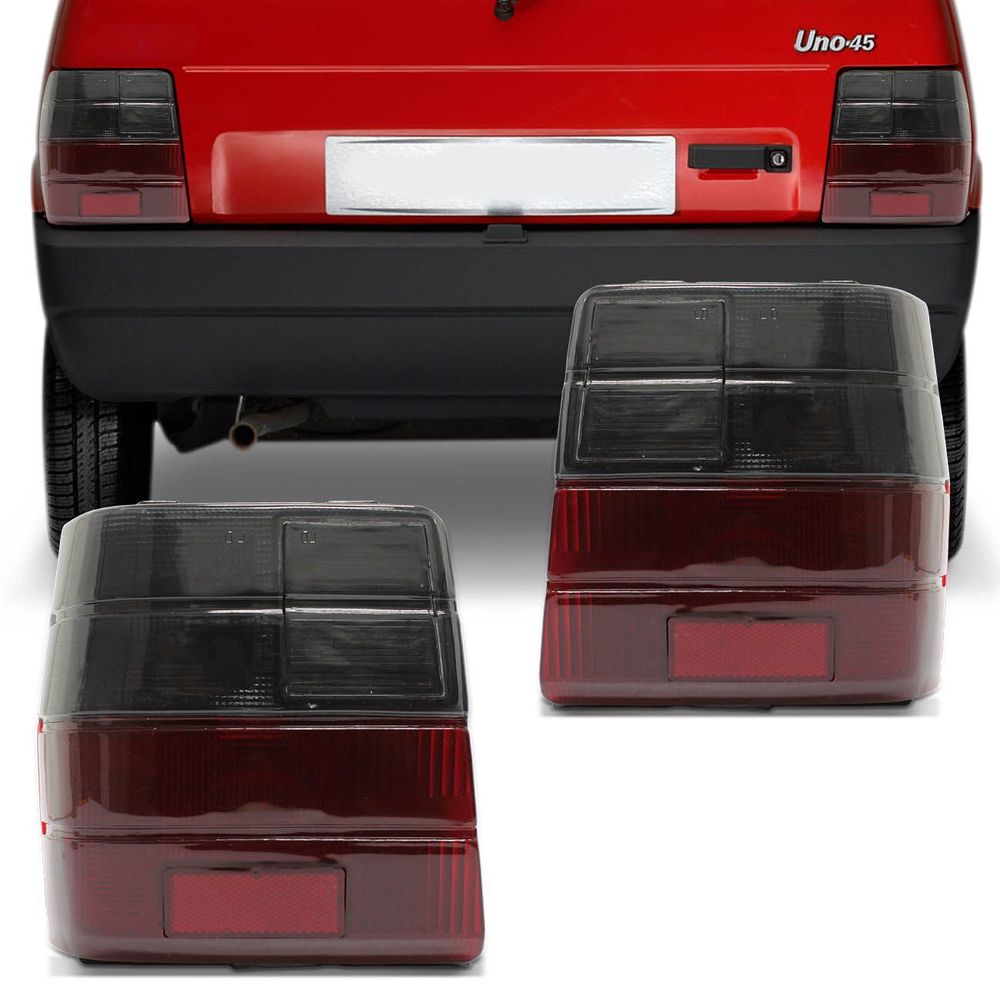 Lanterna Traseira Uno 1984 a 2004 Bicolor Fumê Menor preço em Lanterna Traseira Uno 1984 a 2004 Bicolor Fumê