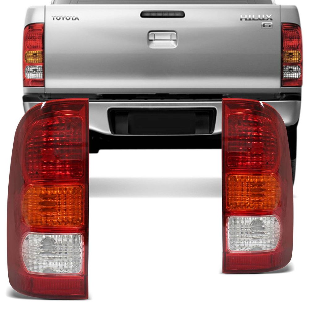 Menor preço em Lanterna Traseira Hilux SR SRV 2005 2006 2007 2008 2009 2010 2011 Tricolor