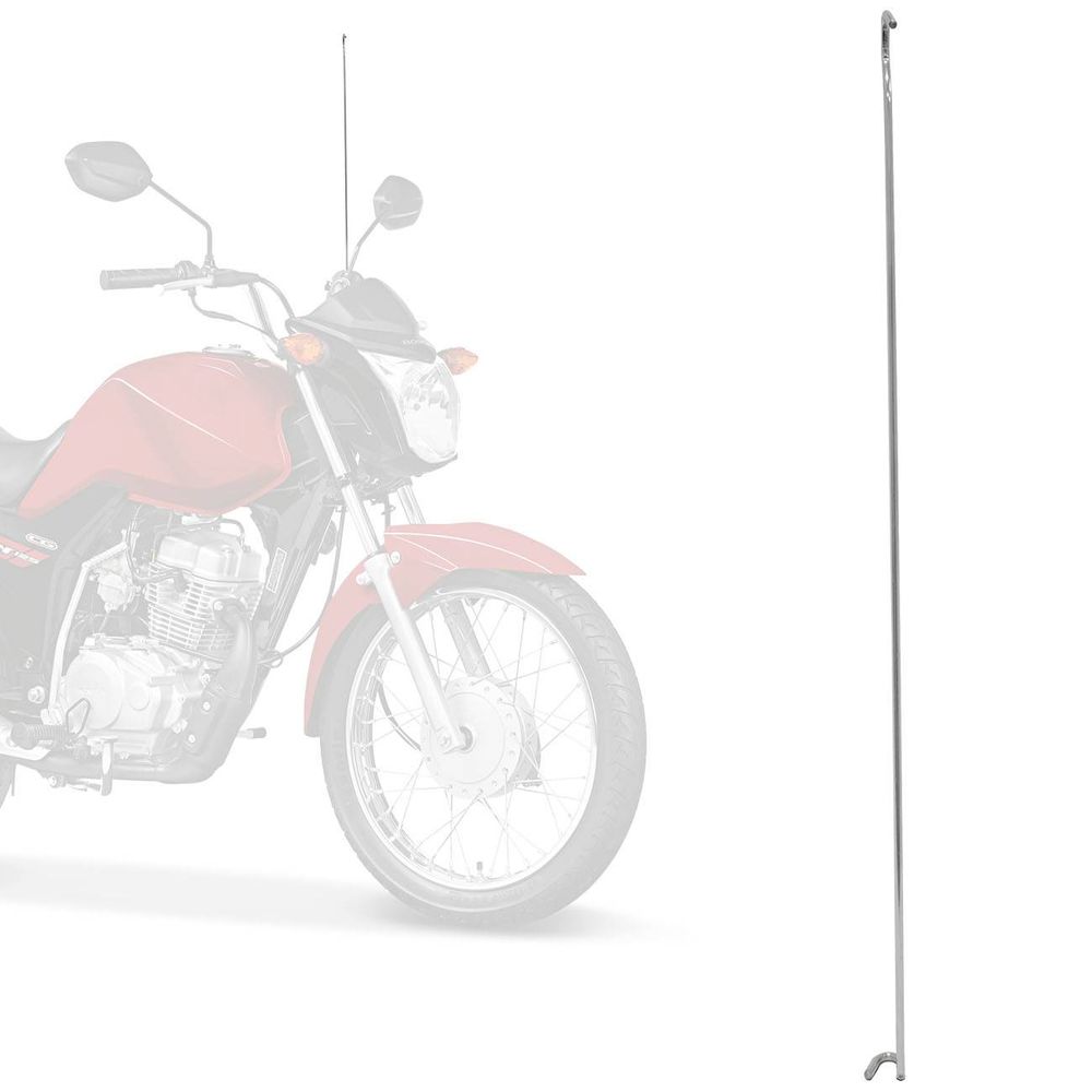 Antena Corta Pipa Moto Pro Tork Cromada - Connect Parts Mobile