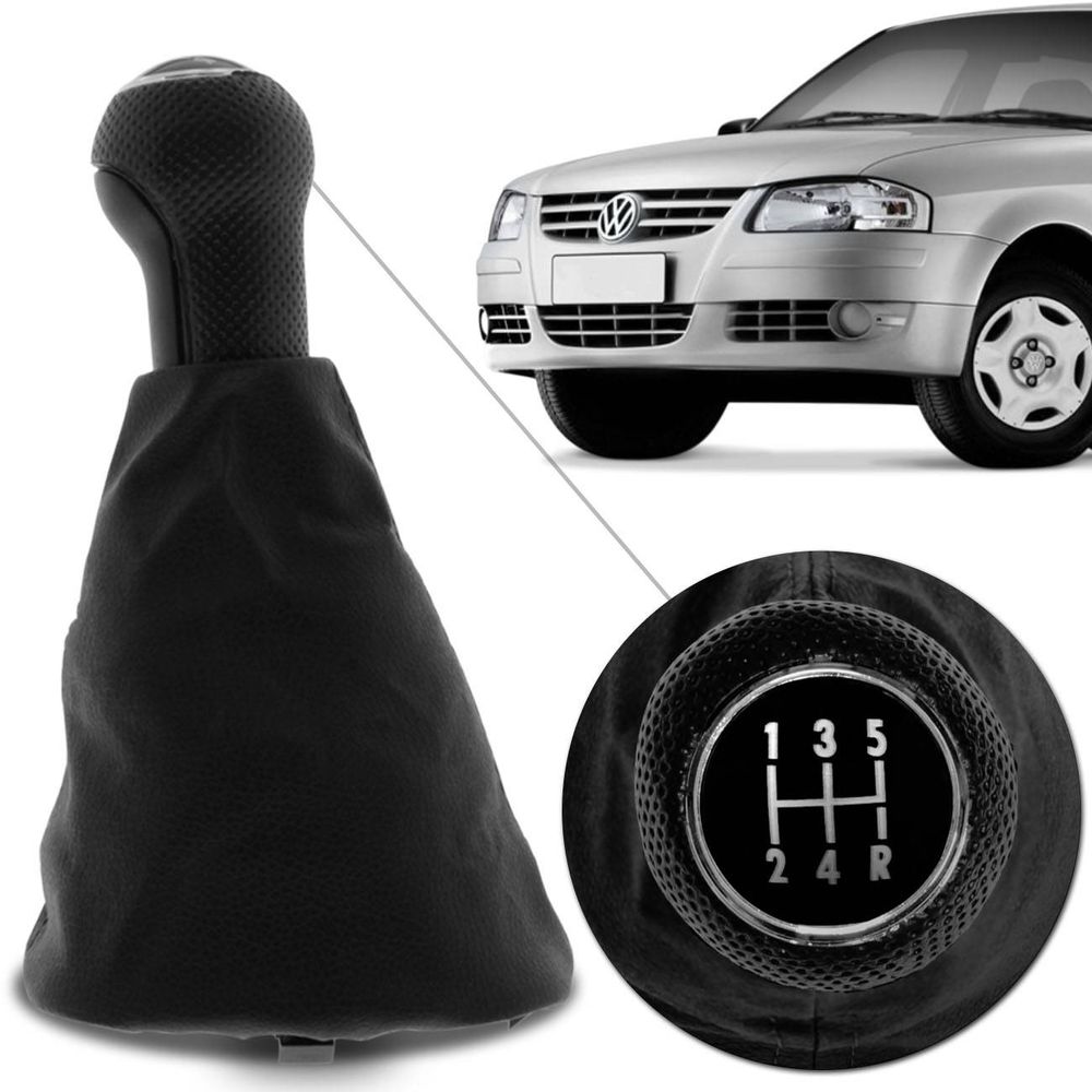 Coifa com Manopla Câmbio Gol Parati Saveiro G4 2006 a 2014 Preta Couro Sintético Base Quadrada Menor preço em Coifa com Manopla Câmbio Gol Parati Saveiro G4 2006 a 2014 Preta Couro Sintético Base Quadrada