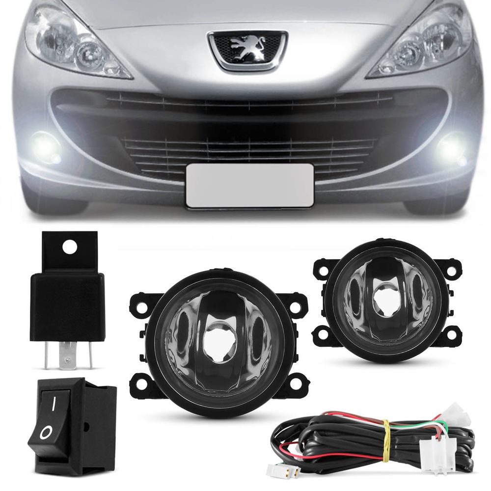 Kit Farol de Milha Peugeot 207 307 06 07 08 09 10 Auxiliar Neblina Menor preço em Kit Farol de Milha Peugeot 207 307 06 07 08 09 10 Auxiliar Neblina