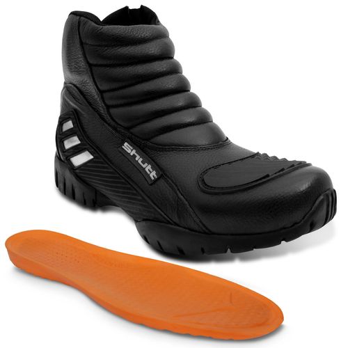 bota cano curto para motociclista
