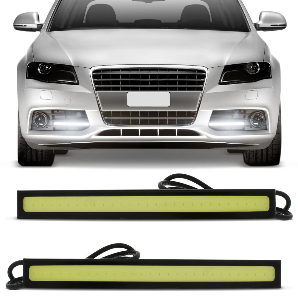 Par Lâmpadas LED Auxiliar Farol DRL 6000K 17cm Efeito Xenon Original Shocklight Menor preço em Par Lâmpadas LED Auxiliar Farol DRL 6000K 17cm Efeito Xenon Original Shocklight
